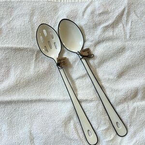 Be home - Harlow Mixing Spoons, White enamel